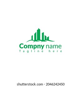 Office Building Estate simple logo design-Real estate logo