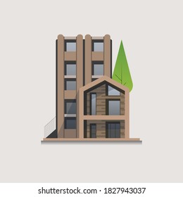 Office building flat icon,symbol and vector,Can be used for web, print and mobile