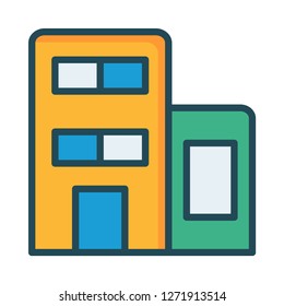 office   building   house  