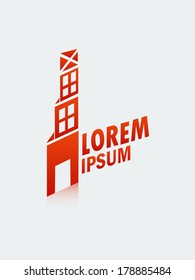  Office building and house icon