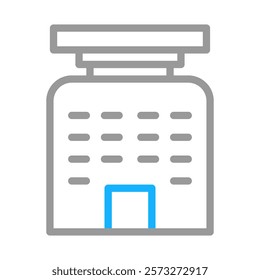 Office building icon. Concept of business, real estate, and workplace.