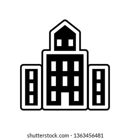 office building icon. Element of Buildings for mobile concept and web apps icon. Glyph, flat icon for website design and development, app development