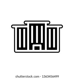 office building icon. Element of Buildings for mobile concept and web apps icon. Glyph, flat icon for website design and development, app development