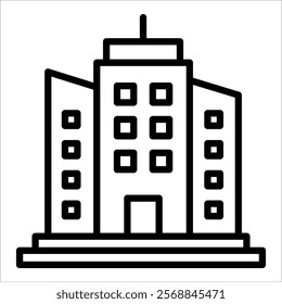 Office Building Icon Element For Design