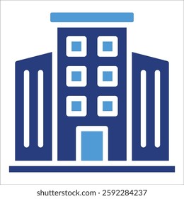 Office Building Icon Element For Design