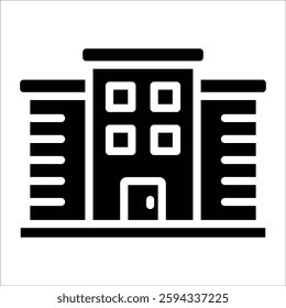 Office Building Icon Element For Design