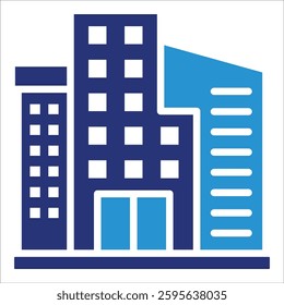 Office Building Icon Element For Design