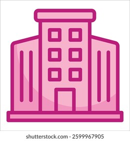 Office Building Icon Element For Design