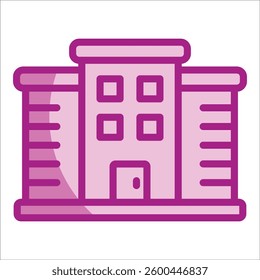 Office Building Icon Element For Design