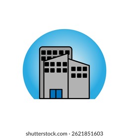 Office Building Icon Element For Design