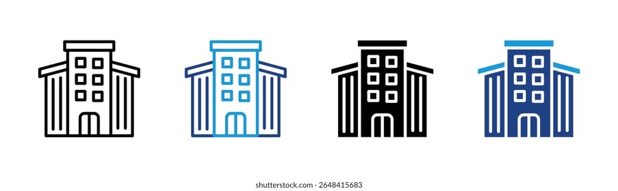 Office Building Icon Element For Design