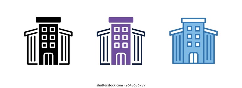 Office Building Icon Element For Design