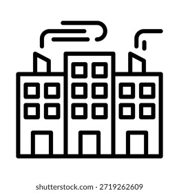 Office Building Icon Element For Design