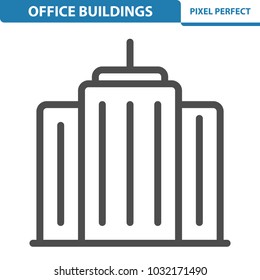 Office Building Icon. Professional, pixel perfect icons optimized for both large and small resolutions. EPS 8 format. 12x size for preview.