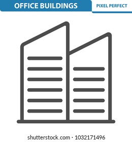 Office Building Icon. Professional, pixel perfect icons optimized for both large and small resolutions. EPS 8 format. 12x size for preview.