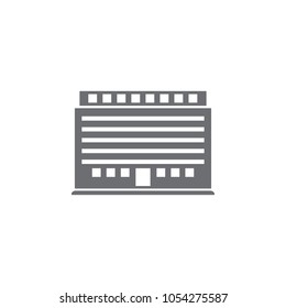 office building icon. Simple element illustration. office building symbol design template. Can be used for web and mobile on white background