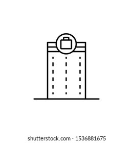 Office building icon. Simple line, outline vector of office icons for ui and ux, website or mobile application on white background