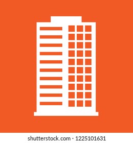 Office building icon, stock vector illustration, EPS10.