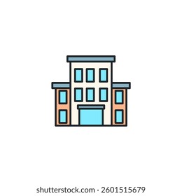 Office Building icon symbol vector illustration isolated on white background