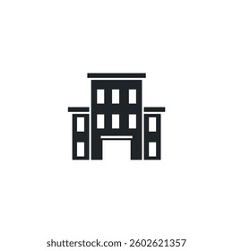 Office Building icon symbol vector illustration isolated on white background