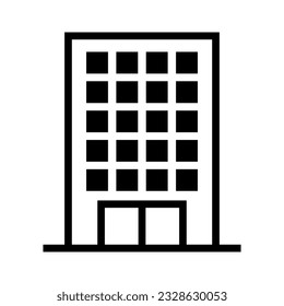Office building icon. Office tower. Vector.