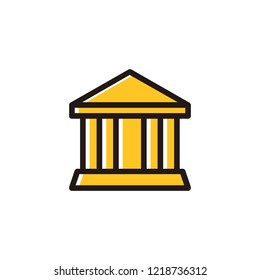 Office building icon vector