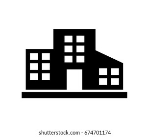 office building icon vector