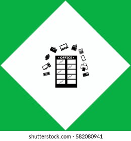 Office building  icon Vector design.