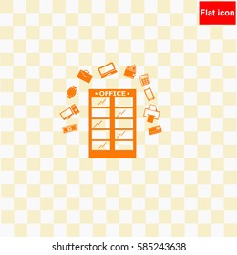 Office building  icon Vector design.