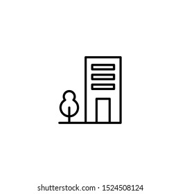 office building icon vector illustration