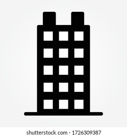 ilustración vectorial de icono de construcción de oficinas