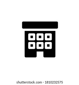 Office Building Icon, Vector Illustration