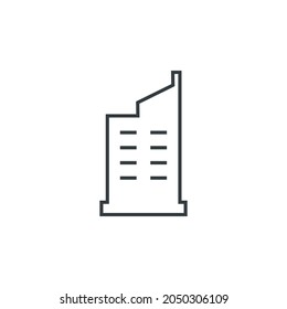 Icono de construcción de Office, ilustración vectorial
