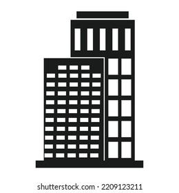 office building icon vector illustration