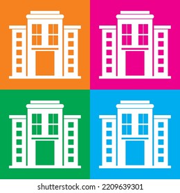 office building icon vector illustration