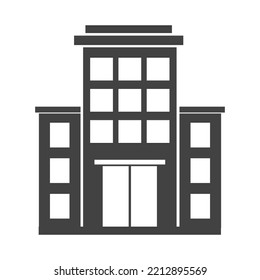 ilustración vectorial de icono de construcción de oficinas
