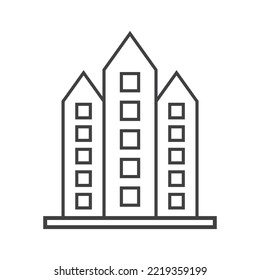 office building icon vector illustration