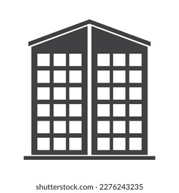
ilustración vectorial de icono de construcción de oficinas
