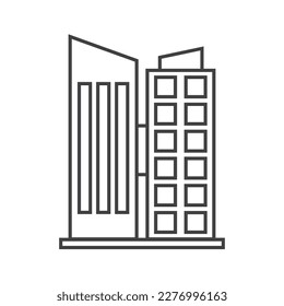 office building icon vector illustration