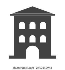ilustración vectorial de icono de construcción de oficinas