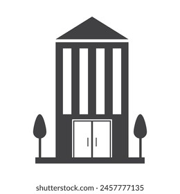 office building icon vector illustration