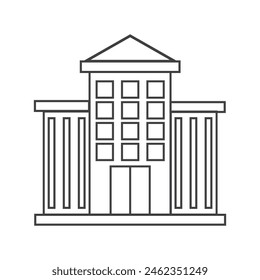 office building icon vector illustration