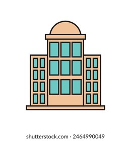office building icon vector illustration