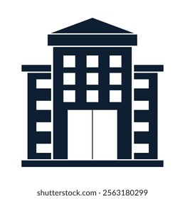 office building icon vector illustration