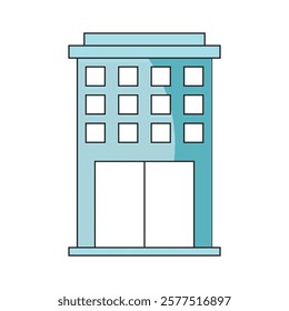 office building icon vector illustration