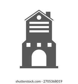 office building icon vector illustration