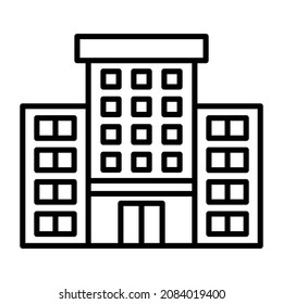 Office Building icon vector image. Can also be used for web apps, mobile apps and print media.