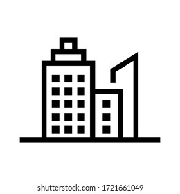 Bürogebäudesymbol, Vektorgrafik