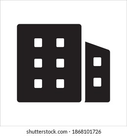 Office Building Icon Vector Logo Template Illustration
