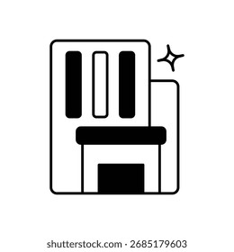 Office Building Icon vector stock illustration